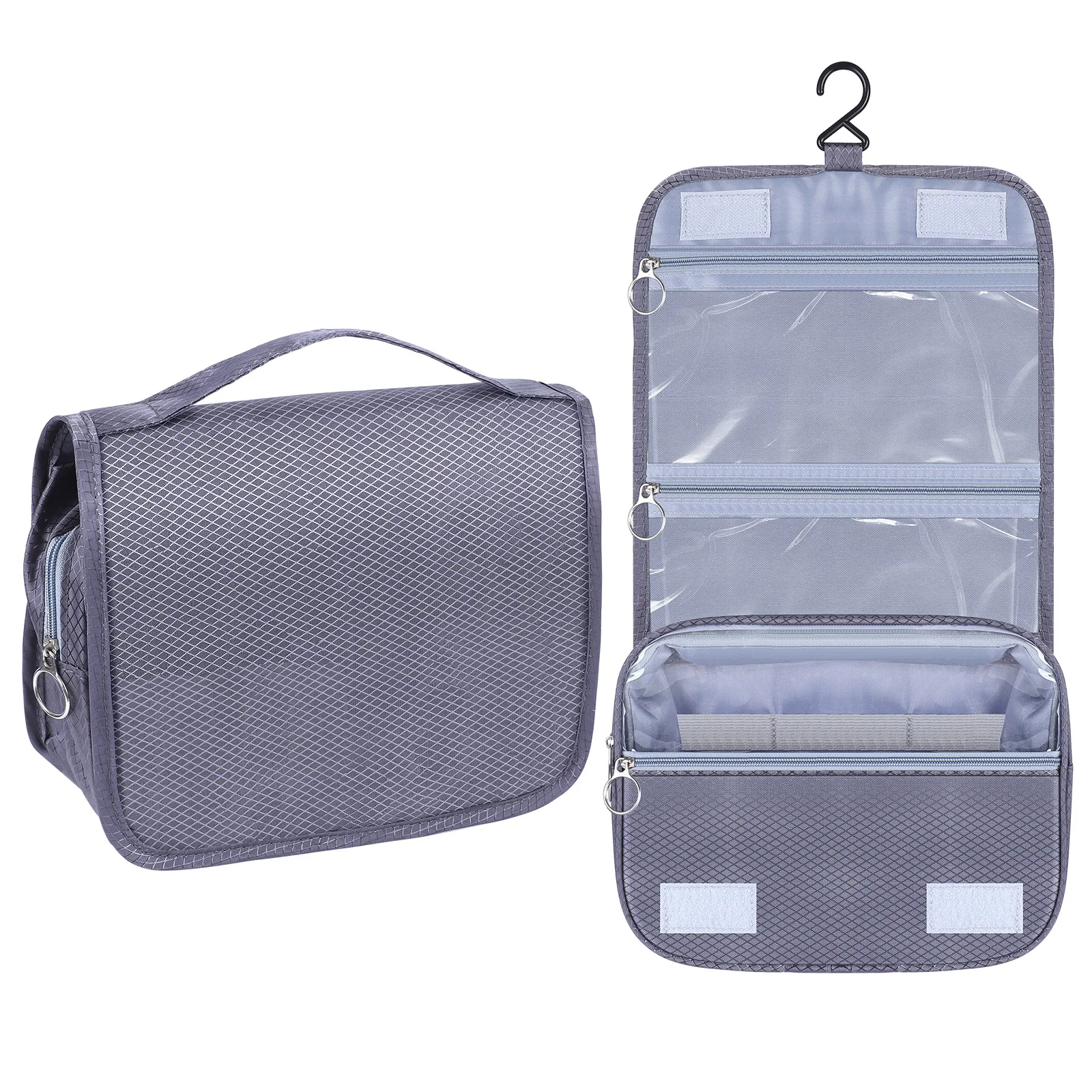 Hanging Travel Storage Bag Portable Hook Toilet Bag Multi Functional Storage Bag Large Capacity Foldable Wash Pouch Makeup Bag