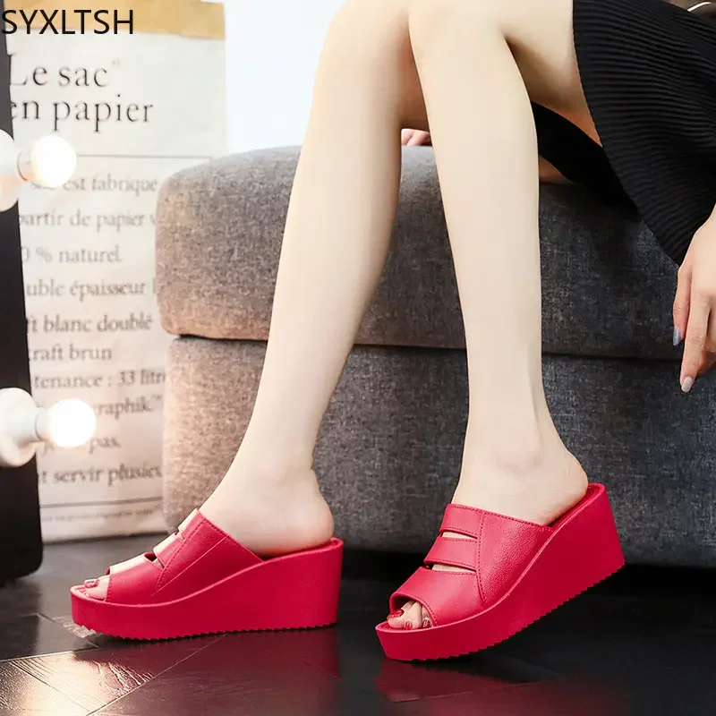 Summer Slippers Women Ladies Shoes Slipers for Women Platforms Shoes Wedges Shoes for Women Beach Slippers домшние тапки женские