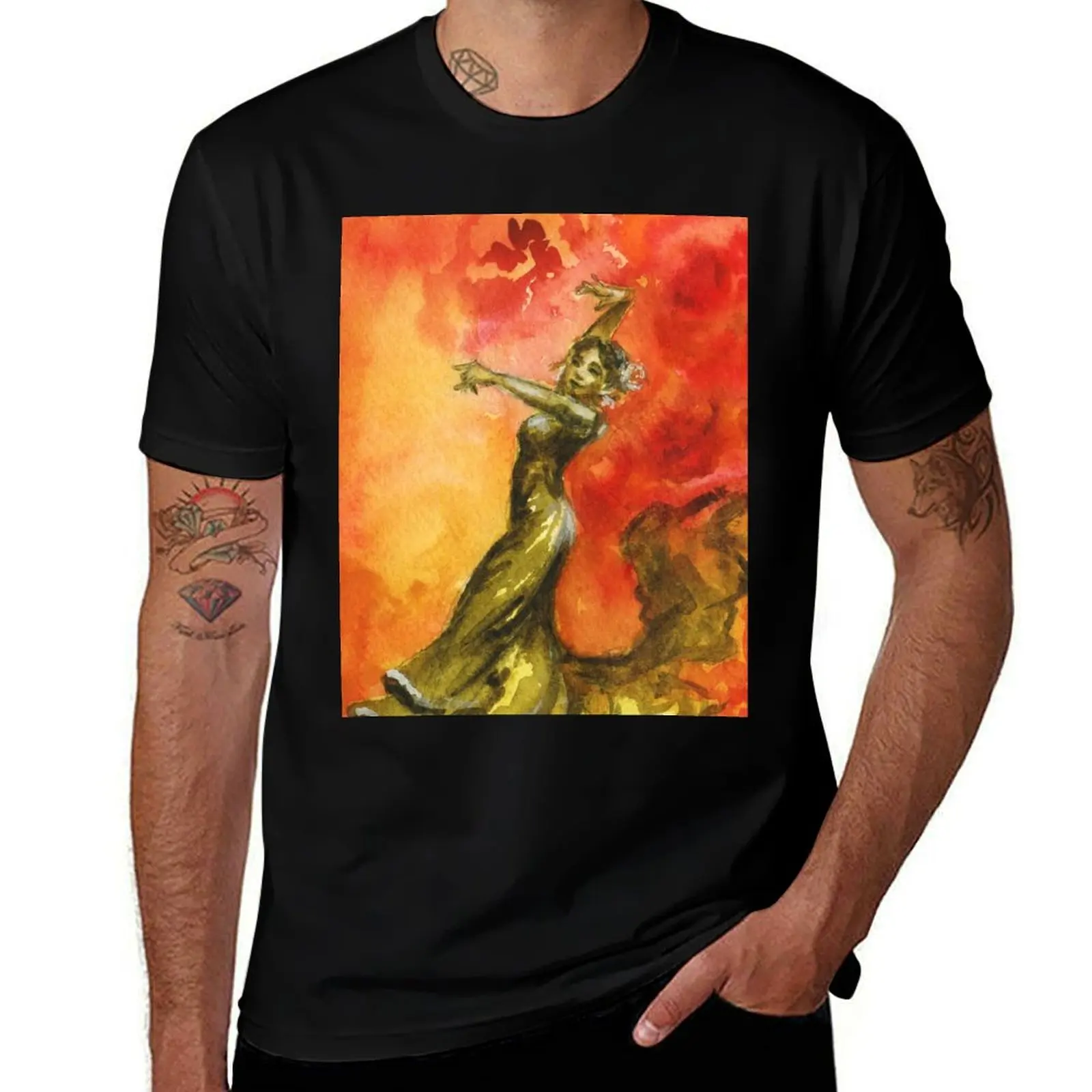 Danza Fuego 2 T-Shirt graphic t shirts anime t shirts black t-shirts for men