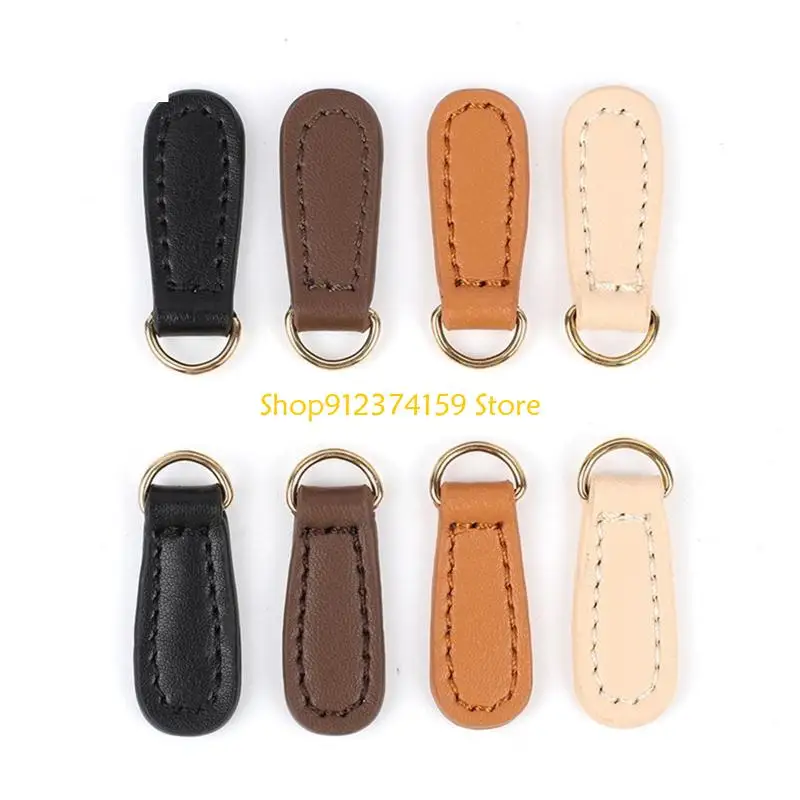 

G5AE 1pc Luggage Side Clamp PU Leather Buckle Bag Strap Hang Hook DIY Zipper Puller Manual Purse Accessories