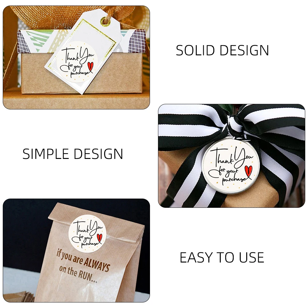 500 шт., бумажные праздничные подарочные этикетки, наклейки для декора, наклейки для ноутбука, мебельная упаковка, бирки, креативный дизайн с благословением, легко