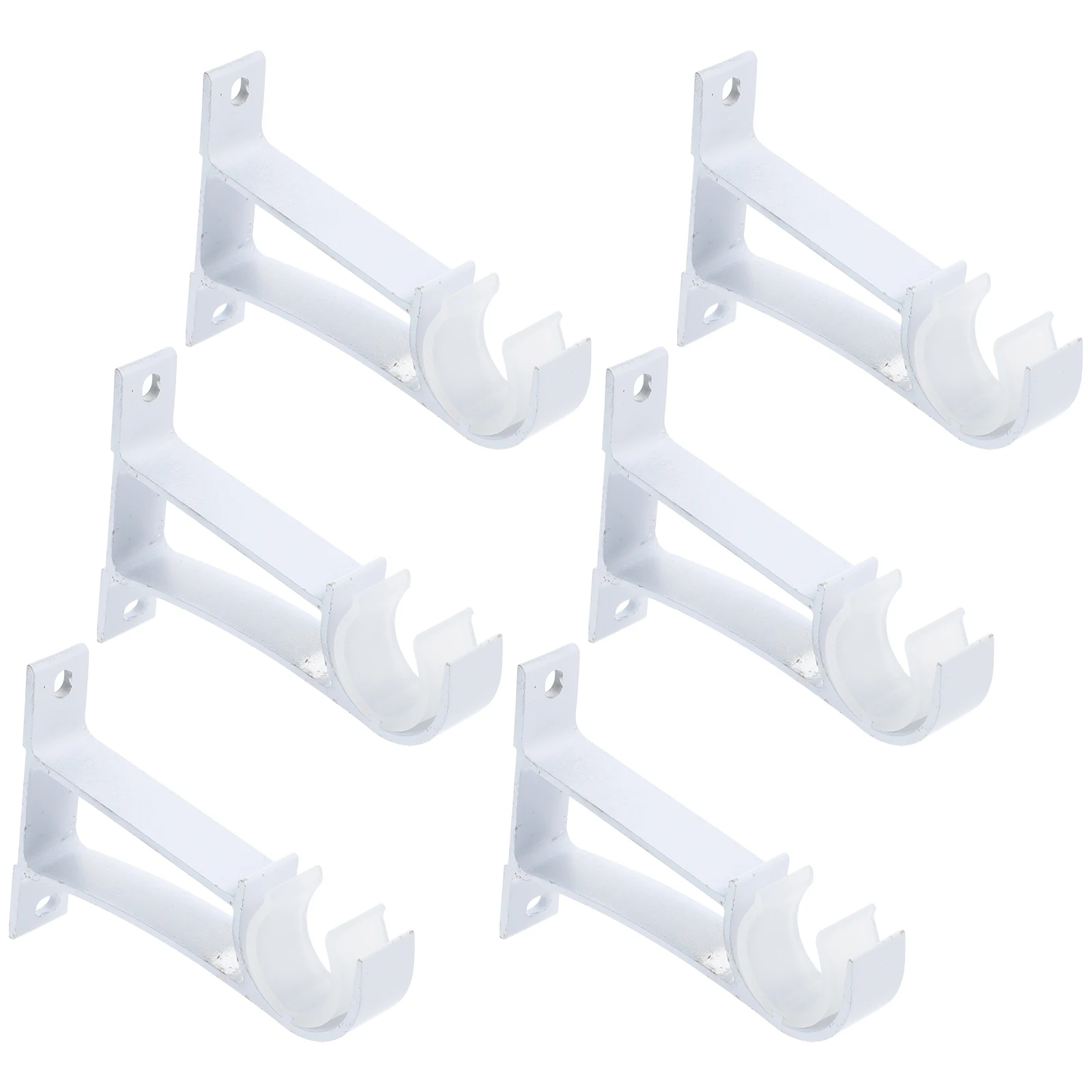 

Curtain Rod Brackets Replacement Accessories Fixing Aluminum Alloy Smooth Finish Easy Install Home Office Use