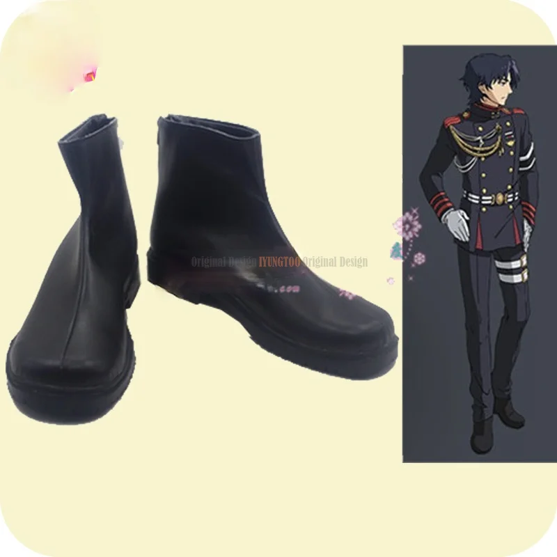 Seraph of the End  Guren Ichinose  Anime Characters Shoe Cosplay Shoes Boots Party Costume Prop