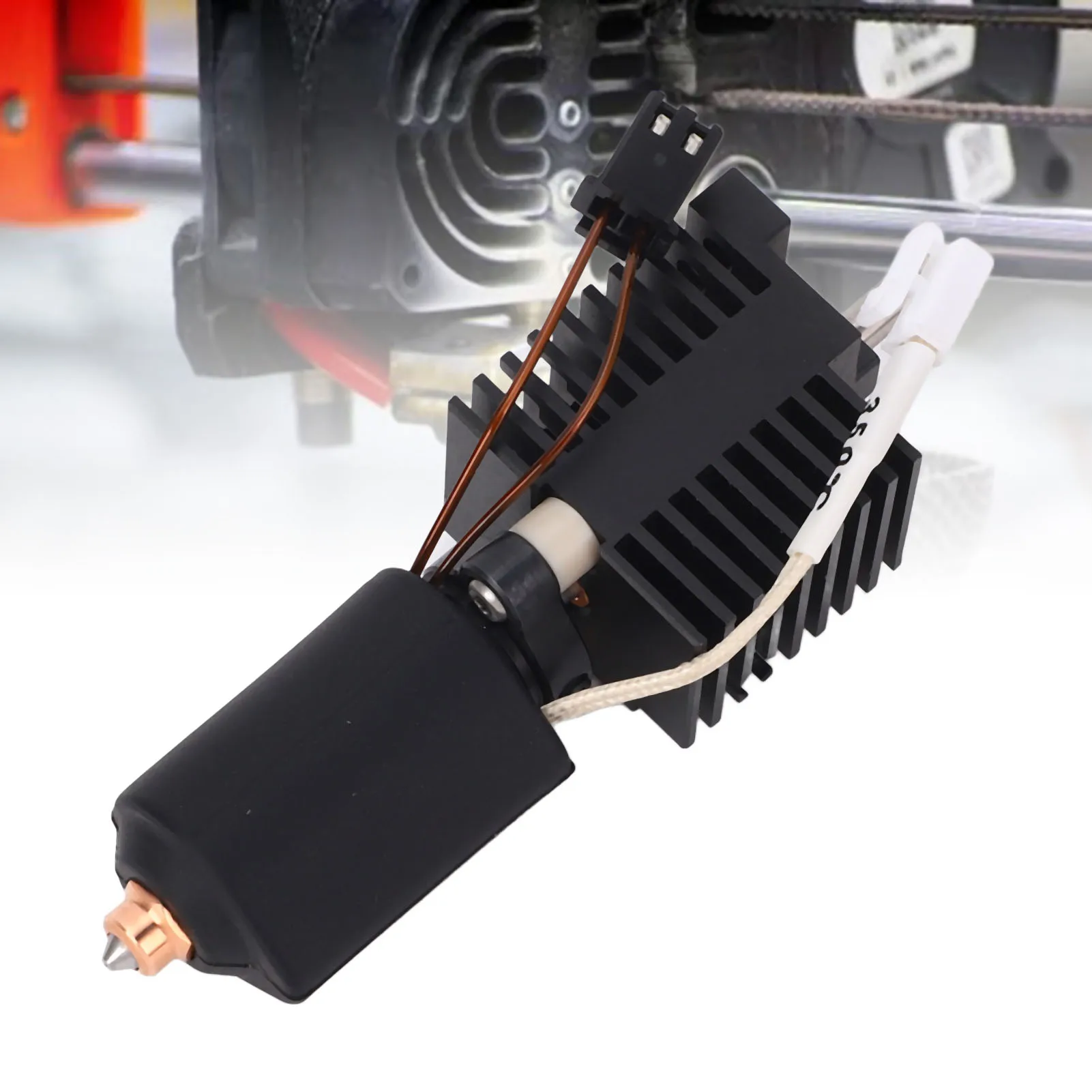 

Hotend Kit for K2 Plus All Metal Integrated 0.4mm Hardened Steel Nozzle Ceramic Heating Block 3D Printer Hot End Kit