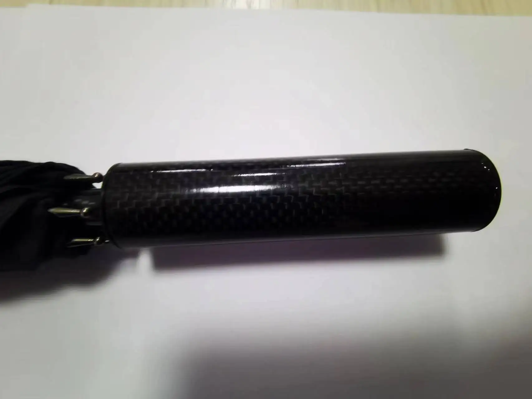 Black luxury, delicate, carbon fiber umbrella