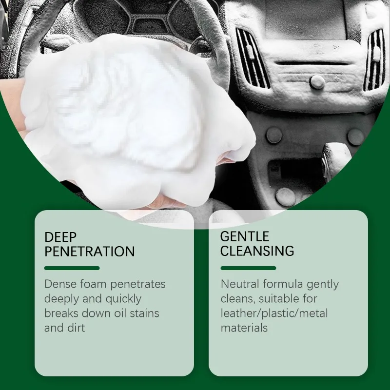 Car Glass Oil Film Cleaner - Degreasing, Anti-Fog and Water-Repellent Formula for Better Sight