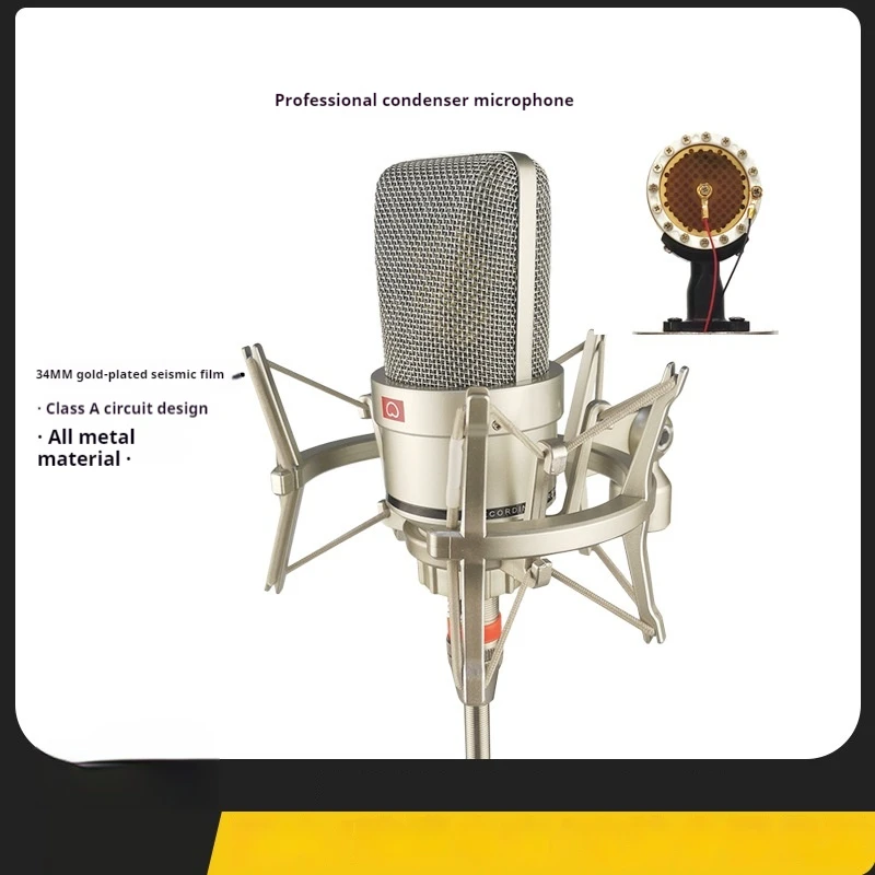 26/34mm Condenser Microphone Professional Studio Microphone For PC Mic Gaming Recording Living Podcast Sound Card YouTube