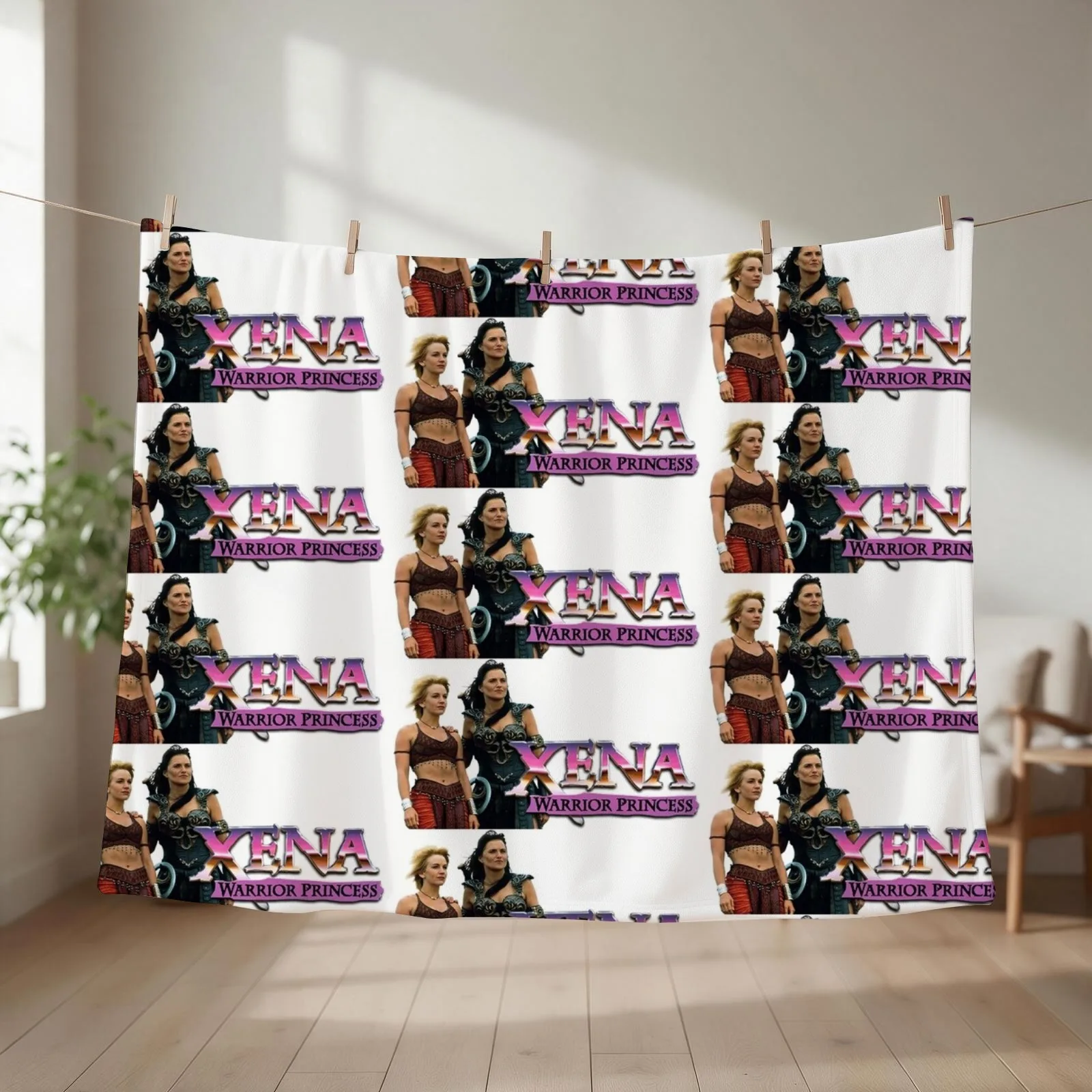 Xena & Olympia Throw Blanket couch cozy soft plush fuzzy picnic outdoor blanket