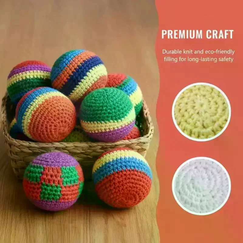 Handmade Sacks Footbag Toys Balls Juggling Ball Kid Outdoor Toys Soft Ball Funny Sandbag Throwing Game Toys