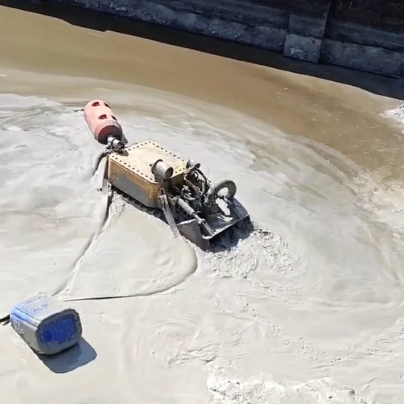 RC Amphibious 50m Depth Smart Sludge Cleaning Robot with Camera for Silt Removal Dredging