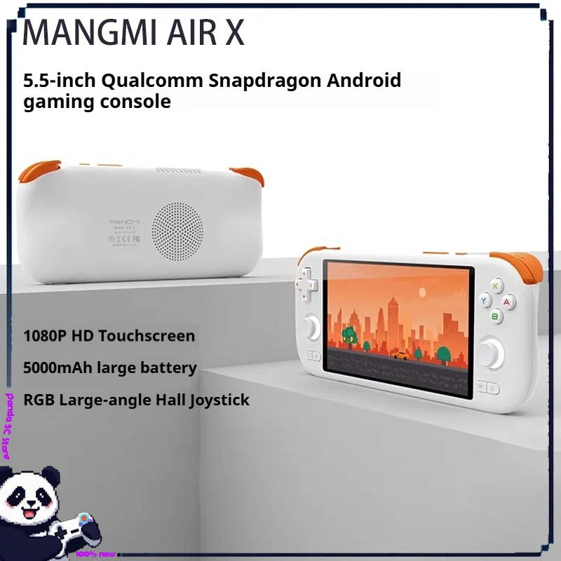 Mangmi Air X Game Console Handheld Retro 5.5 Inch 1080p Rgb Hall Joystick Ergonomic 3a Pc 5g Wifi Genshin Impact Accessories