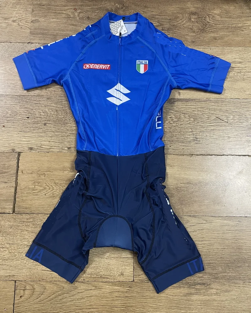 LASER CUT Skinsuit 2024 ITALIA NATIONAL TEAM Bodysuit SHORT Cycling Jersey Bike Bicycle Clothing Maillot Ropa Ciclismo