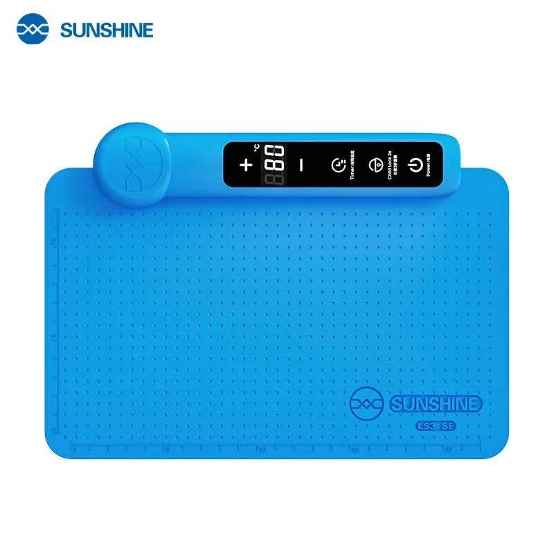SUNSHINE LS3 SE LCD Screen Separator,Large Heating Area with Even Heat Distribution for Phone Screen Separation Removal Mat Tool