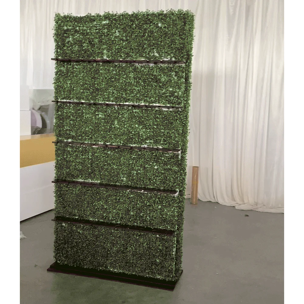 Custom Assembly Champagne Wall Wedding Display Multifunctional Grass Wall display Rack