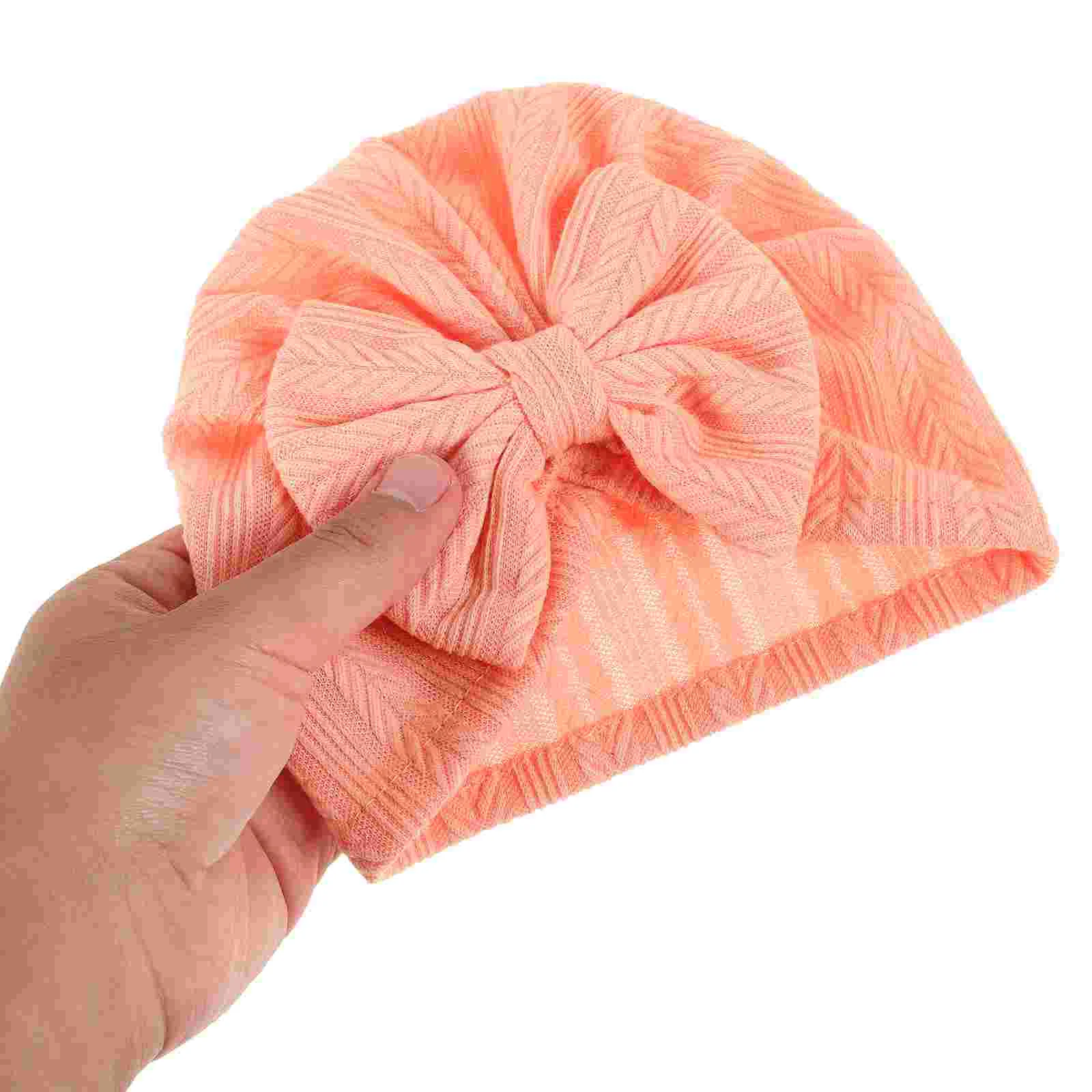 Chapéus infantis bebê recém-nascido criança menina gorro e turbante gorro algodão poliéster