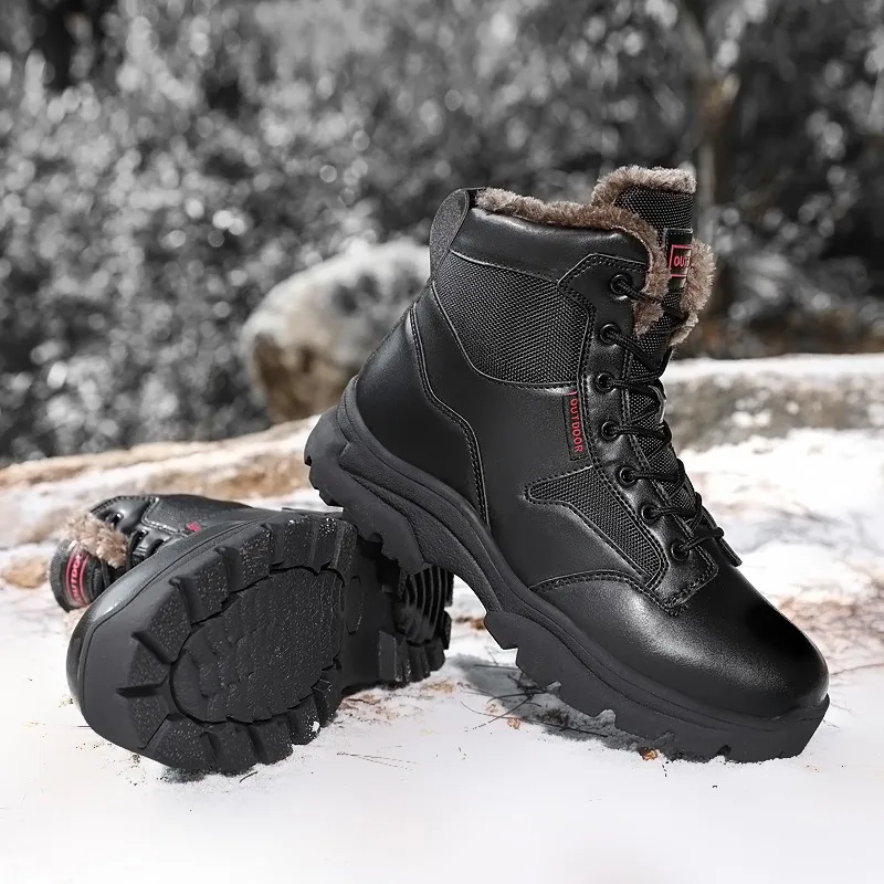 Winter shoes Waterproof Men Boots Plush Super Warm Snow Boots Men Sneakers Ankle Boots Outdoor Men\'s cotton shoes Botas Hombre