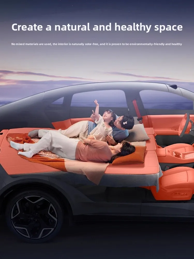 لـ BYD Sealion 8 2025 حصيرة صندوق السيارة ذات التغطية الكاملة، ملحقات تعديل DMP/EV من الجلد الصديق للبيئة #5