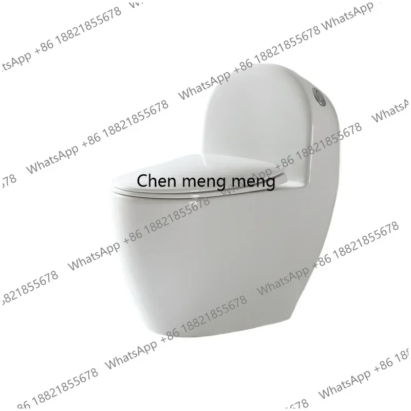

Z136Chicken egg-shaped personalized creative toilet siphon short small apartment toilet