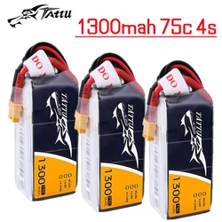 Oryginalny bateria LiPo TATTU 75C 1300mAh 14.8V dla helikopter RC Quadcopter FPV części do dronów wyścigowa 14.8V bateria z wtyczką XT60