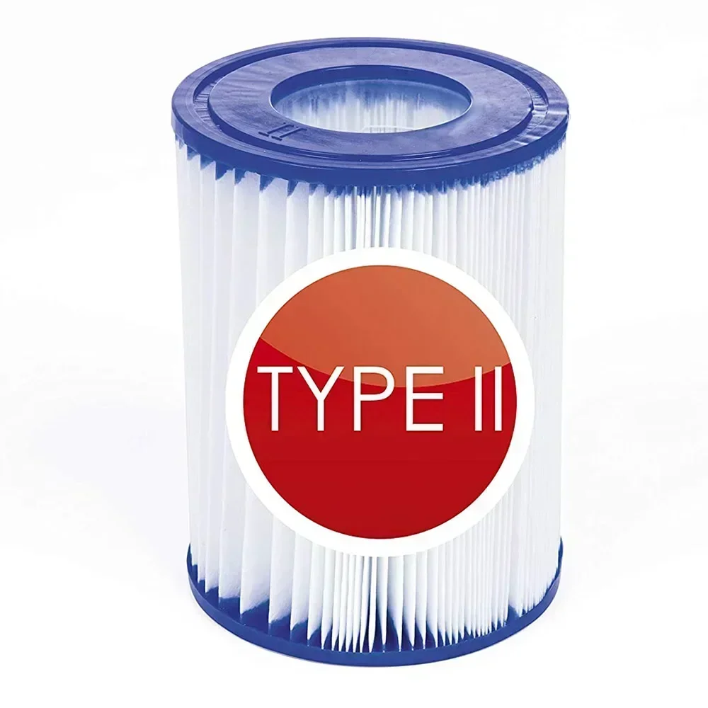 خراطيش فلتر حوض السباحة من النوع الثاني لـ Bestway II، فلتر بديل متوافق مع مضخة فلتر Lay Z SPA