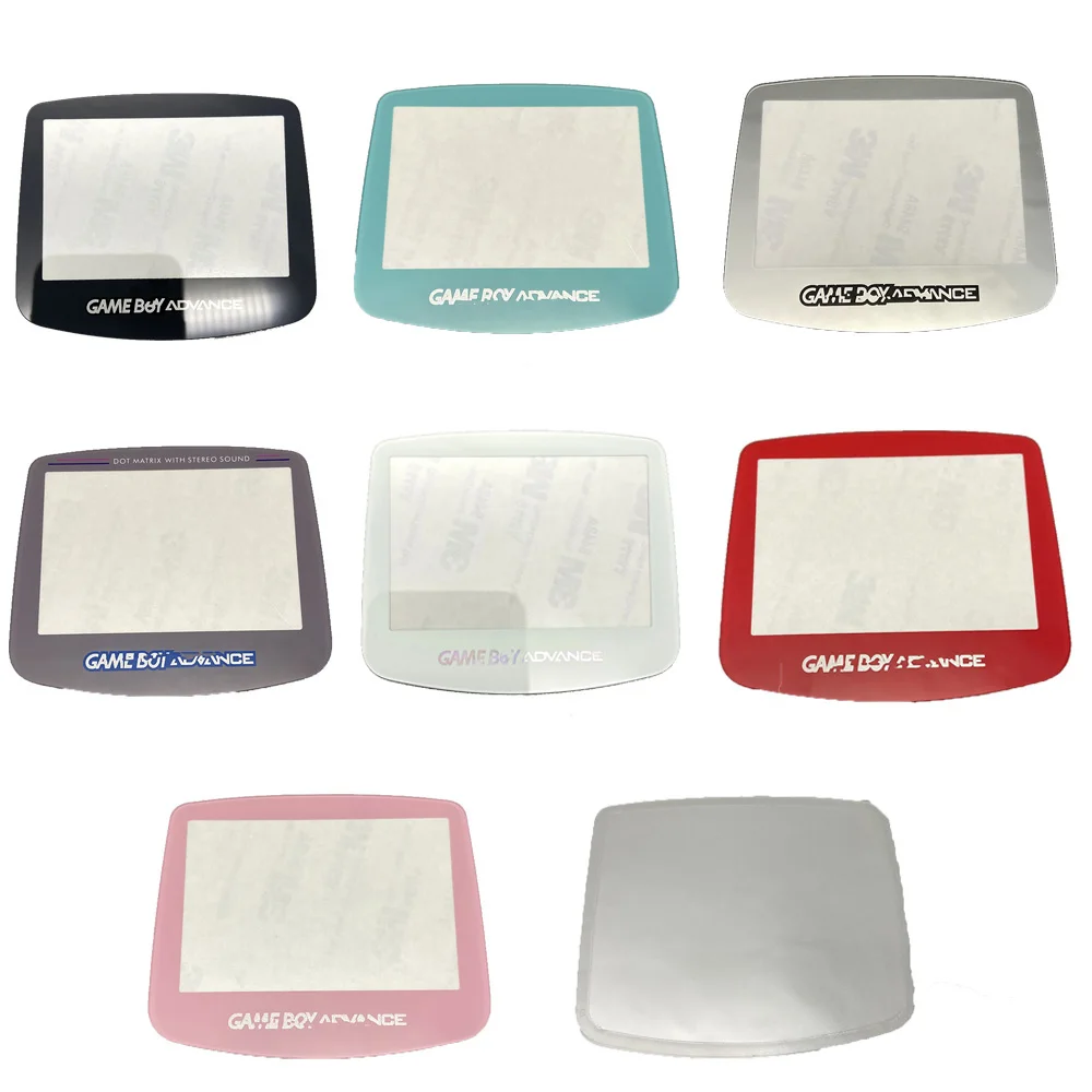 مرآة عدسة زجاجية بديلة لعدسة شاشة وحدة تحكم الألعاب Gameboy Advance GBA لغطاء واقي عدسة شاشة GBA IPS