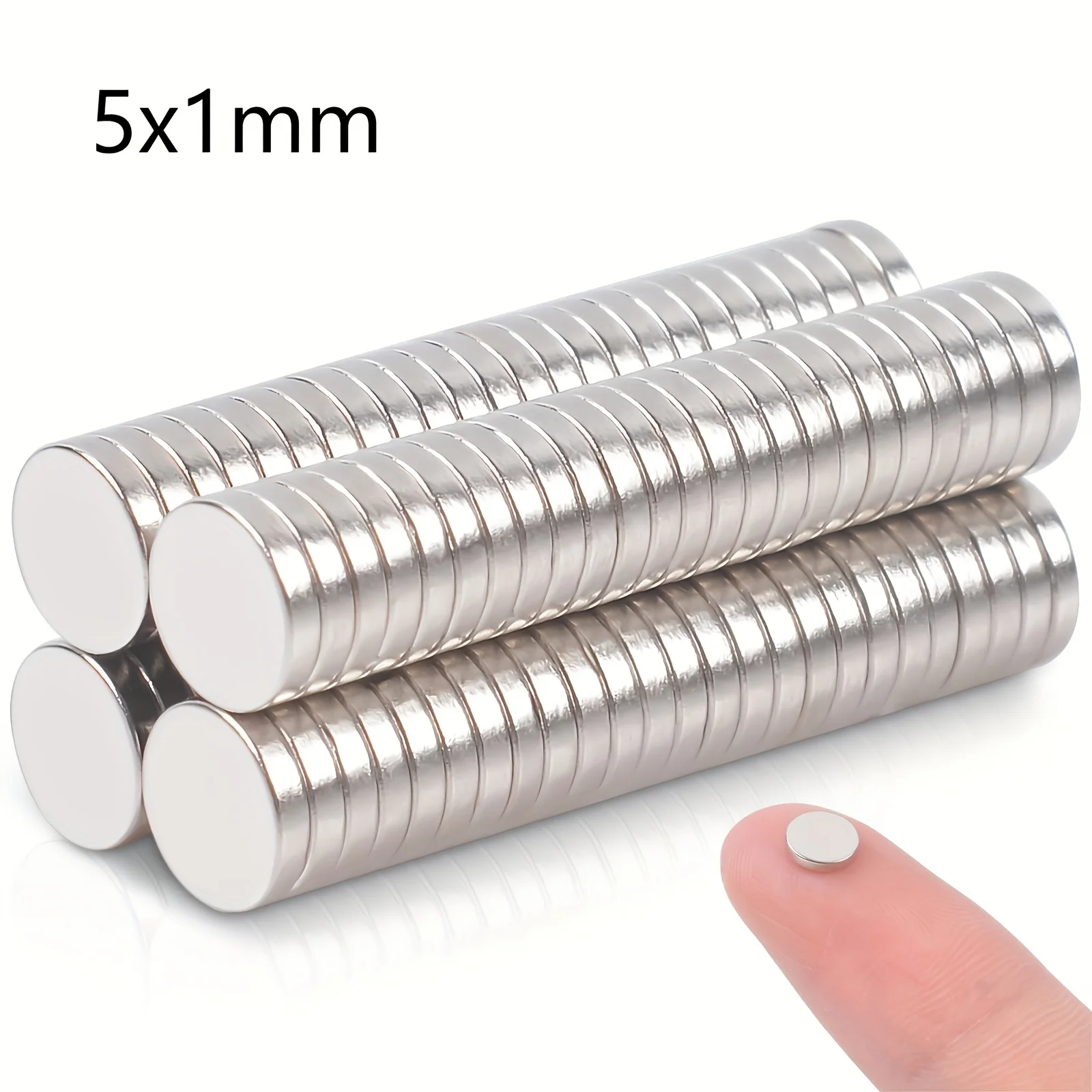 

100 шт. крошечные магниты 5 × 1 мм - мини-круглые дисковые магниты для поделок своими руками и прецизионных работ