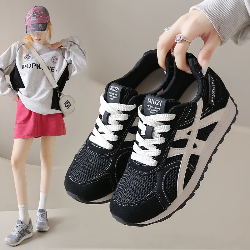 

Men's Shoes Breathable All-match Mesh Shoes Casual Sports Trendy Shoes Men's All-match Wear-resistant Running Shoes for Men