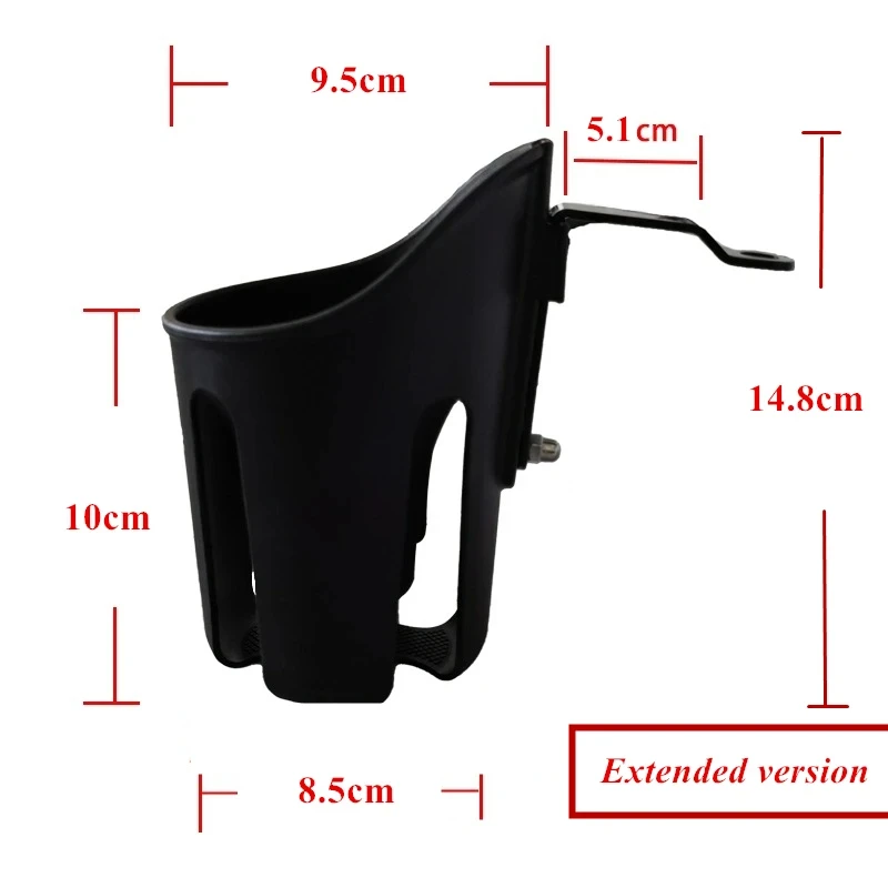 Ajuste automático Motocicleta Cup Holder, Suporte Universal para Drink Scratch Resistant Moto Water Bottle Cage, Moto