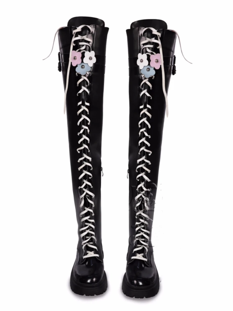 lemuen-cosplay-shoes-game-arknights-anime-women-black-long-boots-pu-leather-prop-shoes-for-halloween-carnival-party