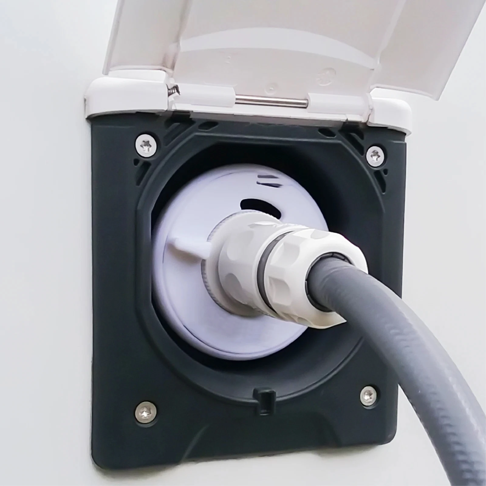 Tapa de combustible para caravana y autocaravana con kits de conexión de agua, adaptador de llenado de tapa de tanque de agua, versión ECO + adaptador de acoplamiento de manguera de 3 pines