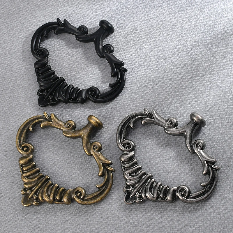 

1Pc Single-Hole Handle Hardware Accessories With Screws Home Furniture Mounted Knob Antique Large Zinc Alloy Improvement Surface