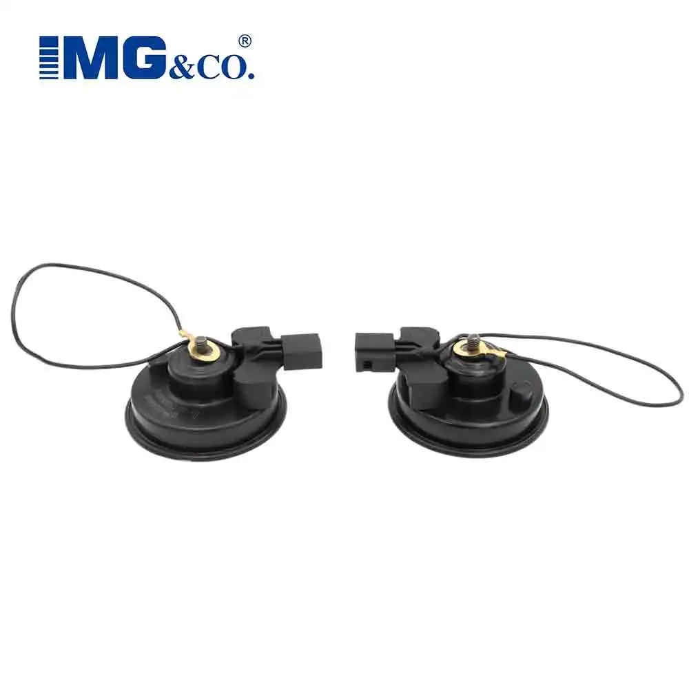 Universal Car Electric Horn Kit 12V 4A 110dB Waterproof Round Tweeter Tweeter For Japanese, American, German Packaging: 2pcs