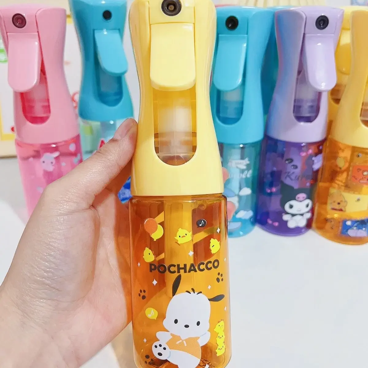 200 مللي لطيف مرحبا كيتي الكرتون رذاذ زجاجة Kuromi Kawaii سعة كبيرة ارتفاع ضغط مستمر الترطيب زجاجة بخاخ #3