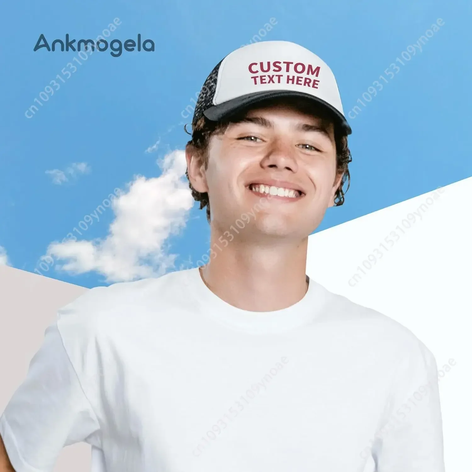 1 حزمة من قبعة سائق الشاحنة الفارغة الرجال والنساء قبعة شبكية الساخن ختم DIY بها بنفسك الكتابة على الجدران قبعة قبعة بيسبول الرجال امرأة في الهواء الطلق حفلة عادية He #5