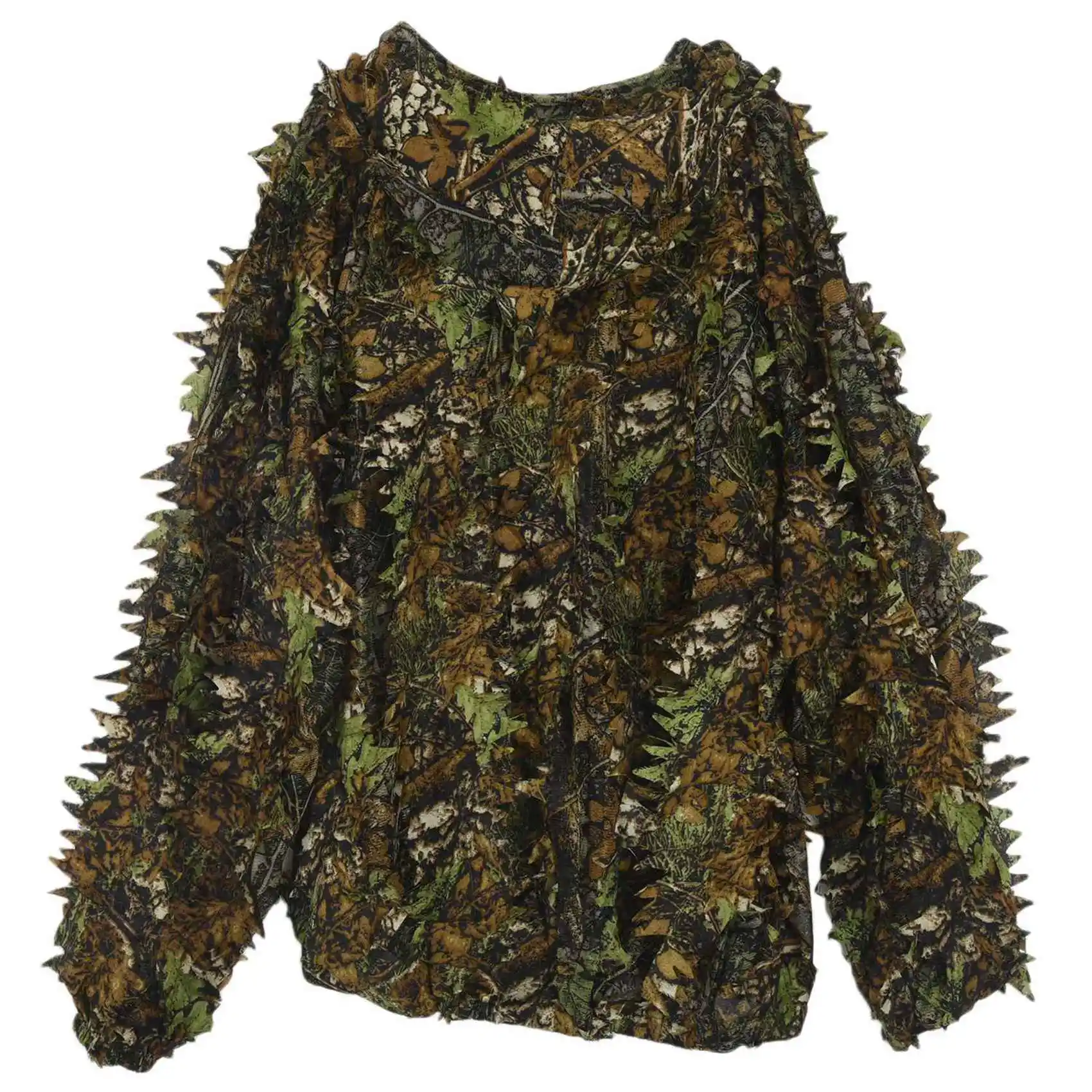 

Premium 3X 3D Leaf Adults Ghillie Suit Woodland Camo/Camouflage Hunting Deer Stalking In