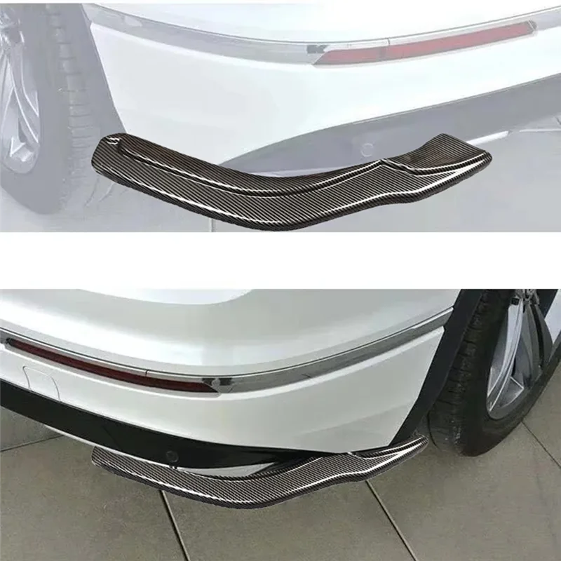 متفوقة سيارة الخارجية الكسوة المصد الخلفي المفسدين لشركة فولكس فاجن تيجوان R-لاين 2017-2019 شفة ممتصة للصدمات الخلفية الجانب الخائن اللوحات ، سيارة خارجية #2