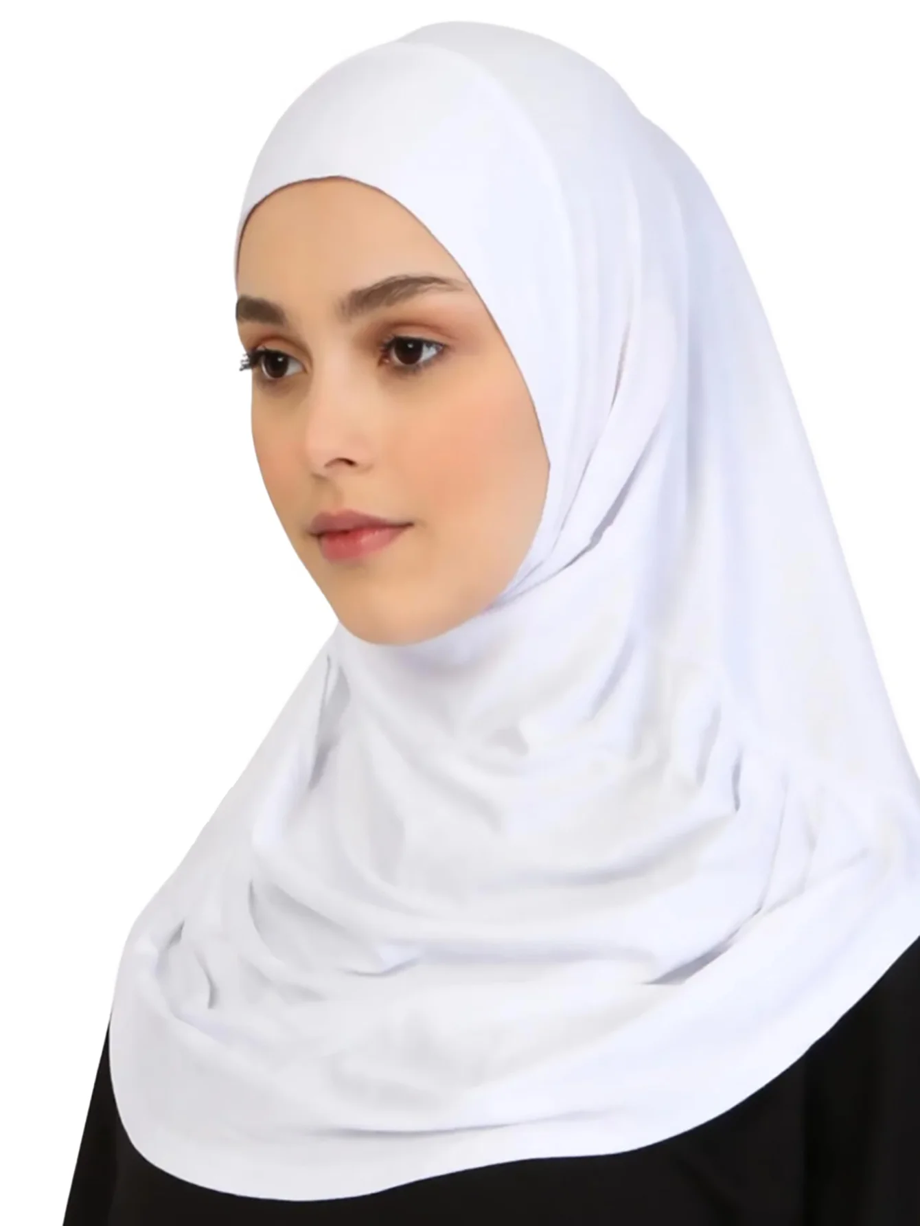 Muslim Wrinkle Undercap Soft Stretchy Undercap Pure Color Hijab Outdoor Bonnet New Women Full Cover Inner 55*52cm