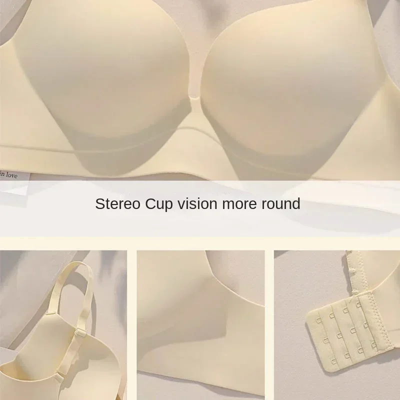 Small Chest Push Up Bras Seamless Underwear Women Gathered Sexy Lingerie Without Steel Rings Seamless Comfort Bra