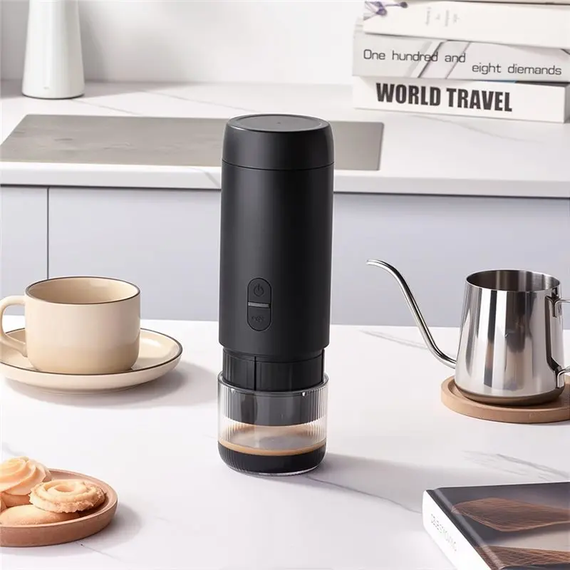 ABKR-For Coffee Powder& Capsule Support 2-In-1 Portable Electric Espresso Machine, Travel Car For Coffee Machine