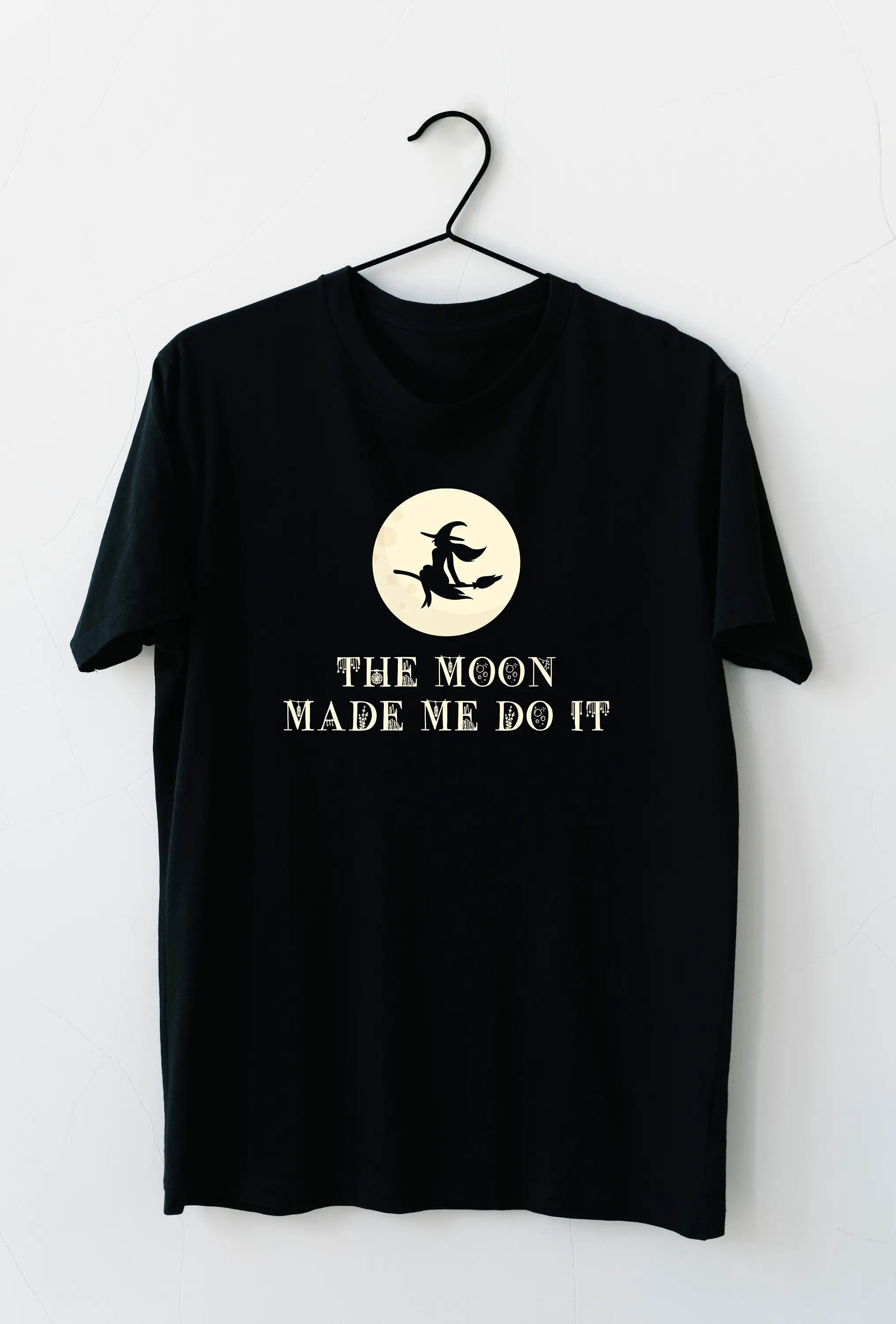 The Moon Made Me Do IT T Shirt Child Witch Boho Spiritual Astrology Full Goddess