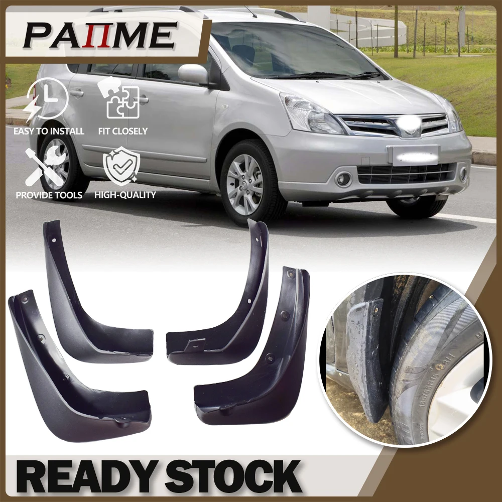 

For Nissan Livina 2008-2012 Set Molded Mud Flaps Mudflaps Splash Guards Front Rear Mud Flap Mudguards Fender YC101221