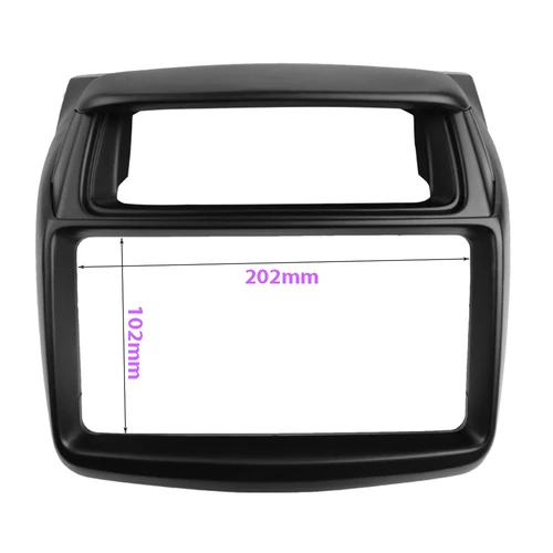 Imagen 2 del producto For 2013-2017 Mitsubishi Pajero Sport Radio DVD Stereo Panel 2 Din Dash Mounting Installation Trim Kit Face Frame Fascia