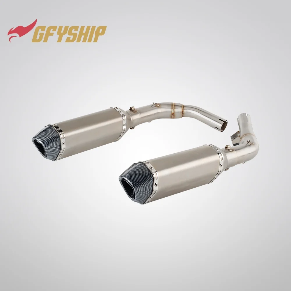 Motorcycle Exhaust Muffler Middle Link Pipe Slip-on For Honda CBF1000 2006 2007 2008 2009 2010