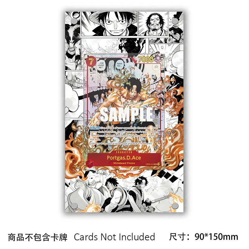 Japanese Anime YKM Monkey D. Luffy Ace One Piece Custom Expansion Card Set Collectible Cards Christmas Birthday Gifts Toys