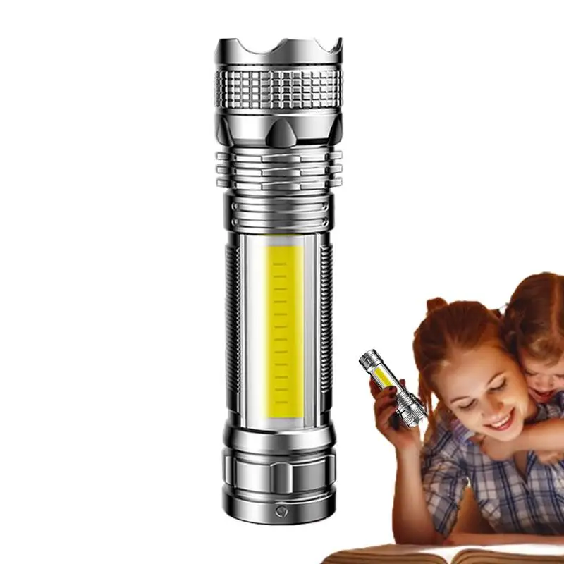 

Strong Flashlight USB Rechargeable Flashlight With 4 Lighting Modes Handheld Flashlight For Outdoor Emergencies Lighting