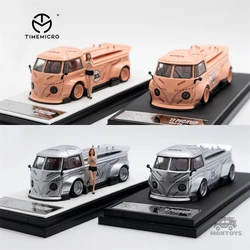 TimeMicro 1:64  T1 Pick Up PinkPig / Silver Pig Diecast Model Car