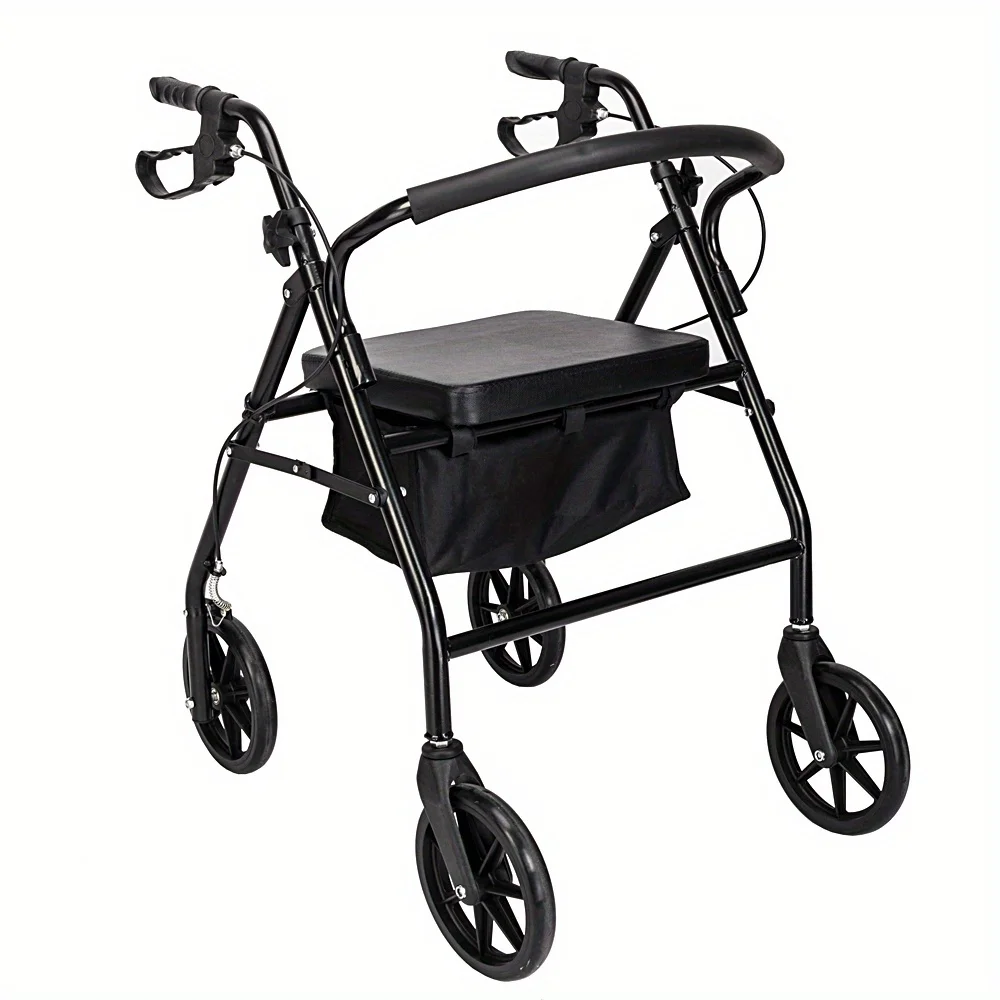 

Steel Walker with Wheels & Bag Black