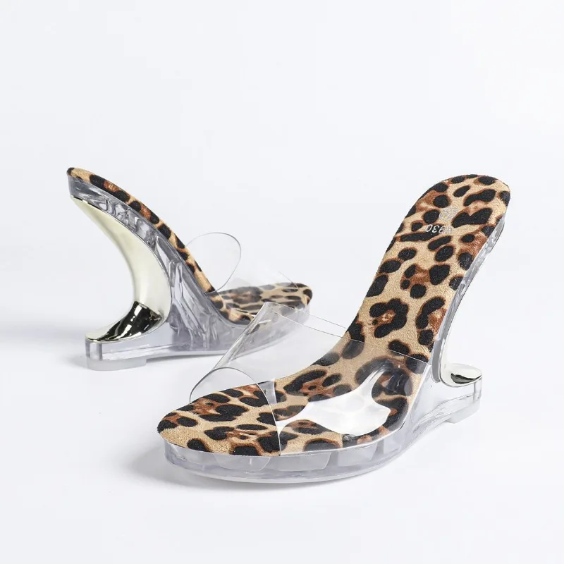 

Fashion Strange Style Transparent Crystal Women's Sandals Suede Women's Pumps and Heels Banquet Women's Shoes Sandalias De Mujer