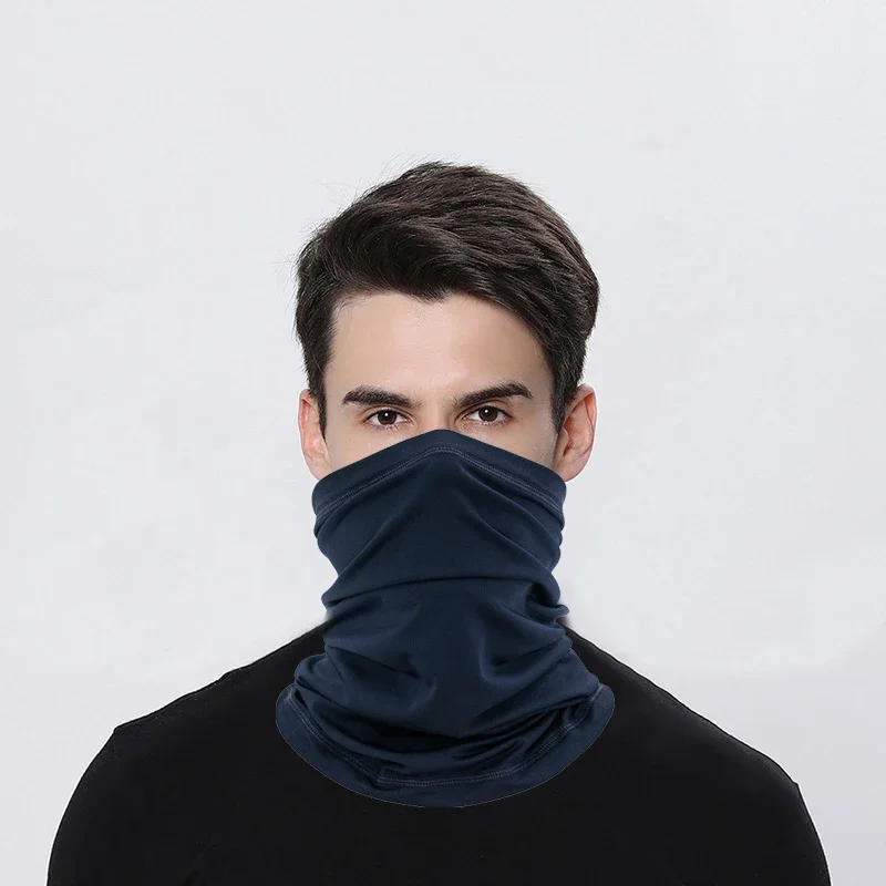 Motorcycle Riding Ice Silk Scarf Unisex Balaclava Breathable Sunscreen Wicking Neck Cover Outdoor Fishing Hiking Mask Full Face