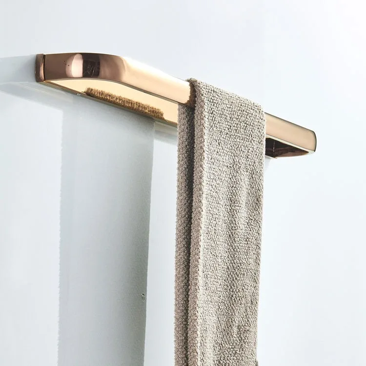57 cm Handtuchhalter Badezimmer Anhänger Messing Roségold einpoliger Handtuchhalter Handtuchhalter